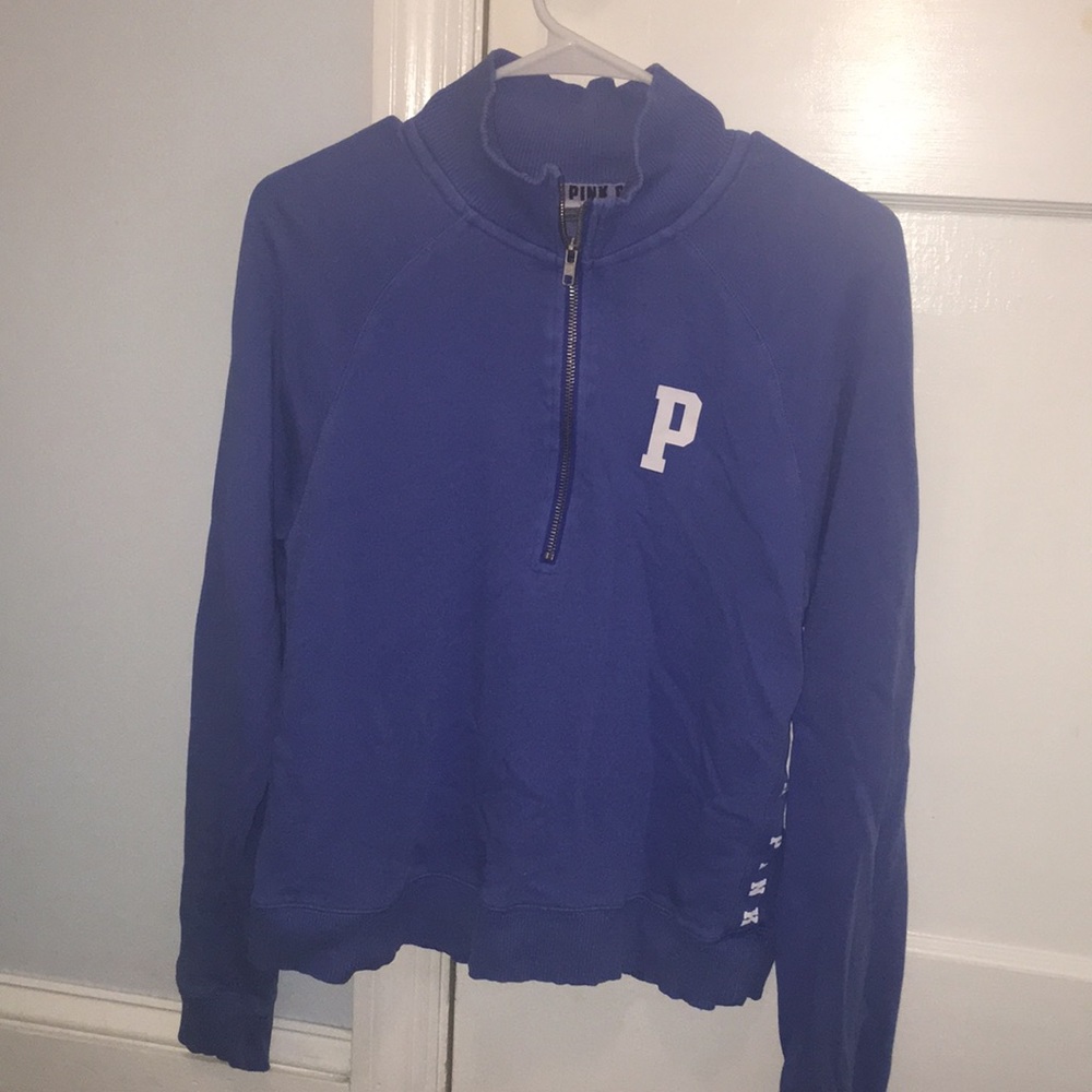 Pink half zip